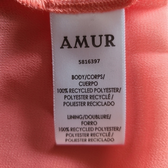 AMUR Luisa Pleated Striped Dress, Multi-Colored, Size 8, NWT - Picture 15 of 16